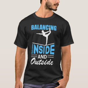 T-shirt Équilibrer le yoga intérieur et extérieur du slack
