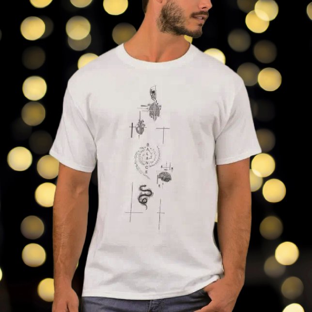 T-shirt Equilibrium: Vertical Word Design (Créateur téléchargé)