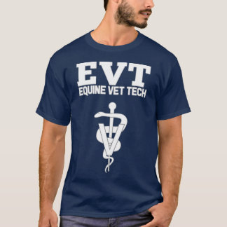 T-shirt Equine Vet Tech médecine vétérinaire EVT