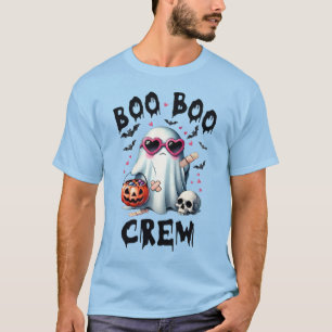 T-shirt Équipage Boo Boo Fantôme Mignon Halloween