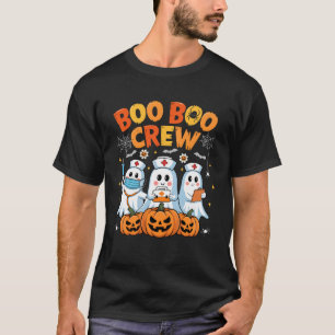 T-shirt Équipage Boo Boo Infirmière Fantôme Costumes d'Hal