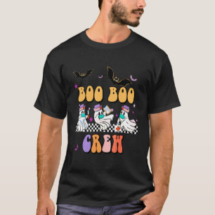 T-shirt Équipage Boo Boo infirmière Halloween fantôme Cost