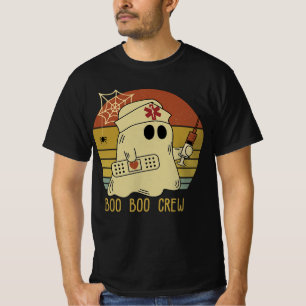 T-shirt Équipage Boo Boo Infirmière Halloween Infirmière p