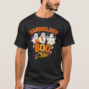T-shirt Équipage Boo de cardiologie Halloween Infirmière F