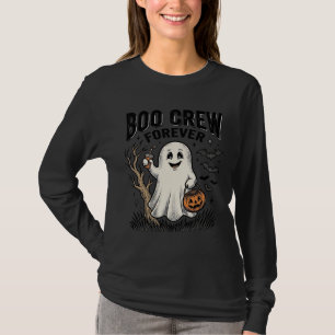 T-shirt Équipage Boo Forever Vintage Fantôme Chemise Hallo
