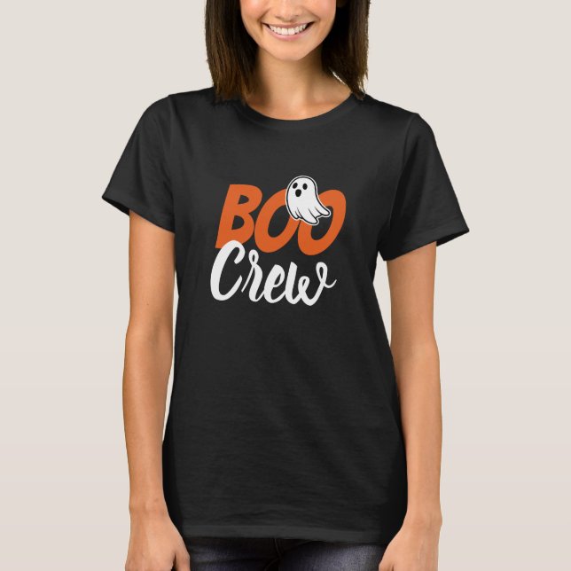T-shirt Équipage Boo Halloween (Devant)