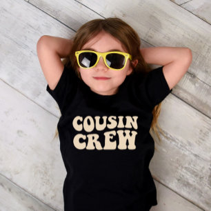 T-shirt Équipage Cousin Famille Beige Matching Unisex En