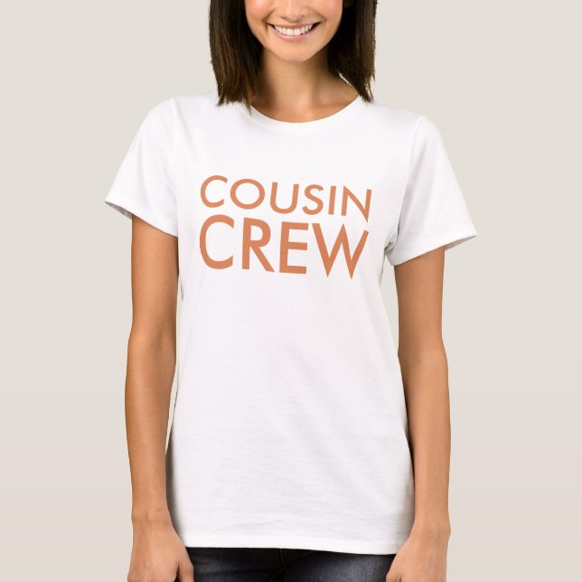 T-shirt Équipage Cousin | Famille Cousin correspondante (Devant)