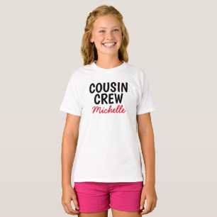 T-shirt Équipage Cousin personnalisé