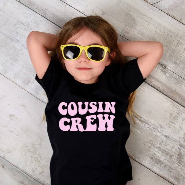 T-shirt Équipage Cousin | Pink Matching Family Unisex (Créateur téléchargé)