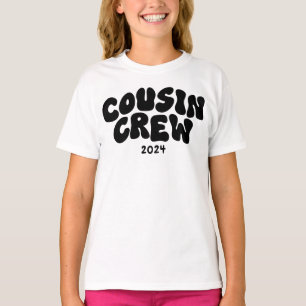 T-shirt Équipage Cousin   Retro Matching Cousin Famille Ré