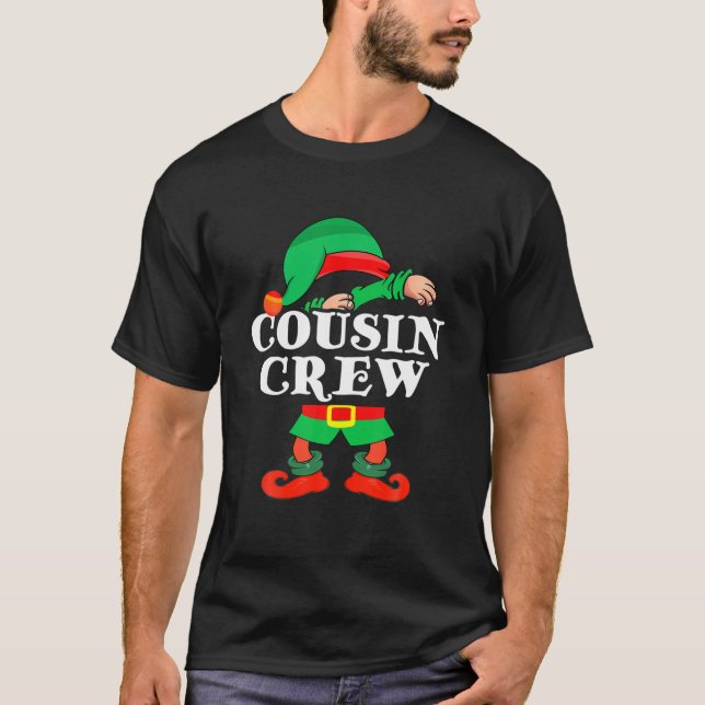T-shirt Équipage Cousin - Team ELF Mignonne Christmas Fami (Devant)