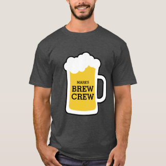 T-shirt Équipage de Brew de mariés d'enterrement de vie de