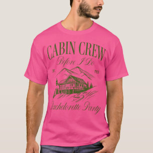 T-shirt Équipage de Cabine Avant de Faire la Fête de Fianç