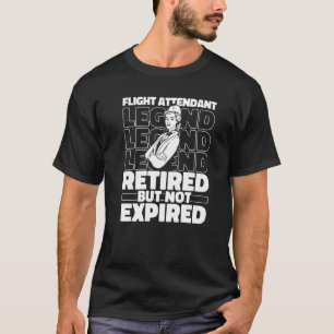 T-shirt Équipage de Cabine Retraité Steward Hôtesse de l'