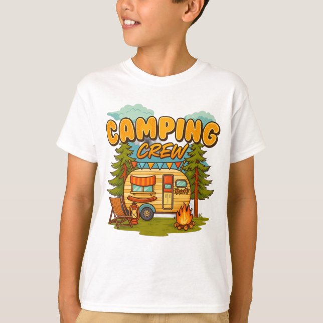 T-shirt équipage de camping (Devant)