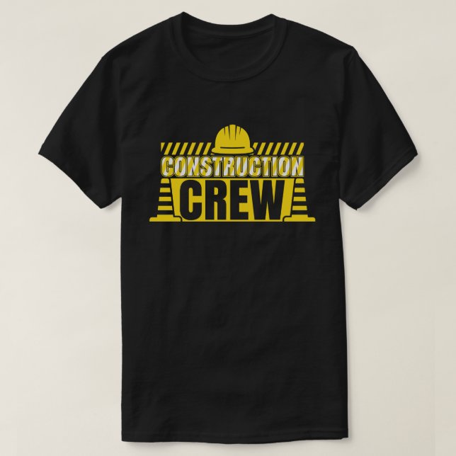 T-shirt équipage de construction (Design devant)