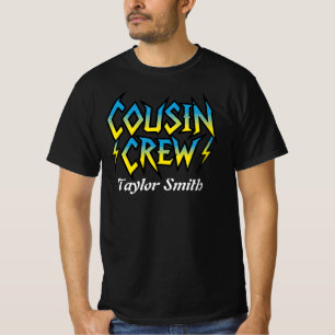 T-shirt Équipage de Cousin Rocker Métal Lourde Personnalis