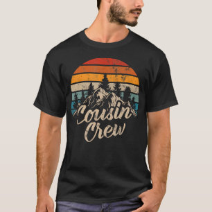 T-shirt Équipage de Cousins 2025 Camping Extérieur Coucher