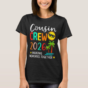 T-shirt Équipage de cousins 2026 créant des souvenirs été