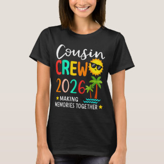 T-shirt Équipage de cousins 2026 Création de souvenirs Été