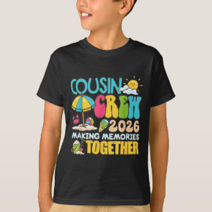 T-shirt Équipage de cousins 2026 Création de souvenirs Été