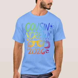 T-shirt Équipage de Cousins 2026 Création de Souvenirs Fam