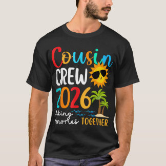T-shirt Équipage de cousins 2026 Famille de plage pour les