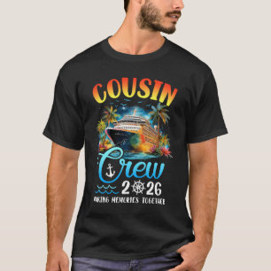 T-shirt Équipage de Cousins 2026 Groupe de Croisière de Co