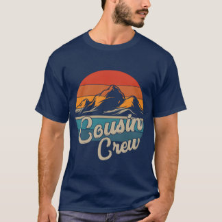 T-shirt Équipage de cousins campe en plein air Coucher de