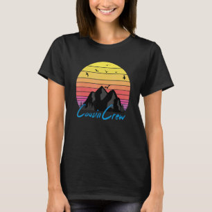 T-shirt Équipage de Cousins Camping Extérieur Coucher de S
