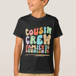 T-shirt Équipage de cousins groovy rétro voyage de retrouv