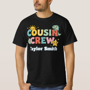 T-shirt Équipage de cousins mignons personnalisé pour la f