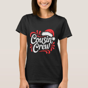T-shirt Équipage de Cousins Noël Xmas Lumières Famille Ten