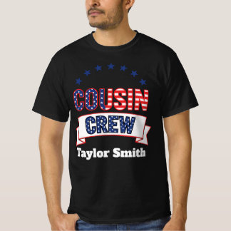 T-shirt Équipage de cousins personnalisé pour le 4 juillet