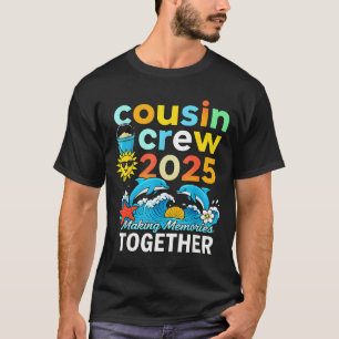 T-shirt Équipage de cousins vacances d'été 2025 voyage de 