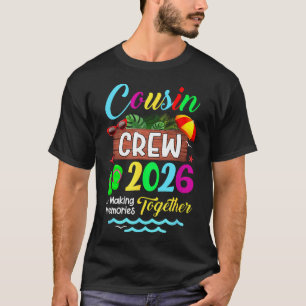 T-shirt Équipage de Cousins Vacances d'Été 2026 Famille de