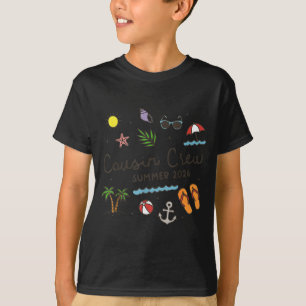 T-shirt Équipage de cousins vacances d'été 2026 plage d'Ha