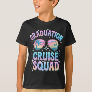 T-shirt Équipage de croisière de fin d'études Bateau de cr