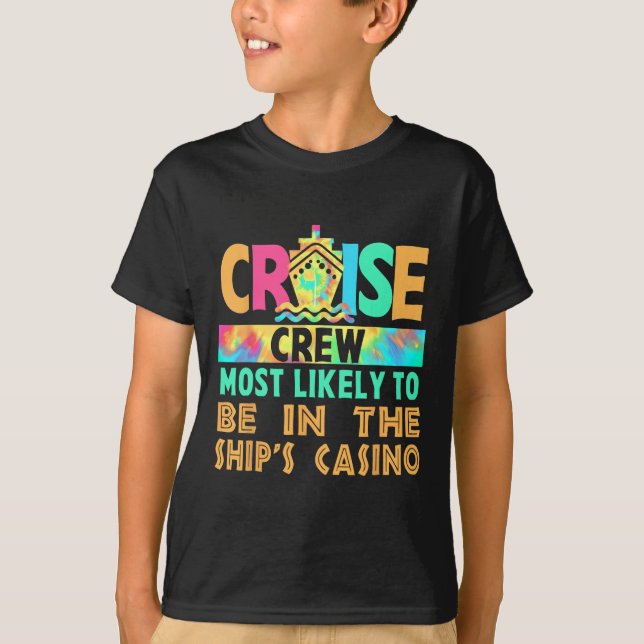 T-shirt Équipage de croisière de vacances le plus suscepti (Devant)
