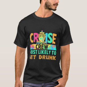 T-shirt Équipage de croisière de vacances Tie Dye le plus