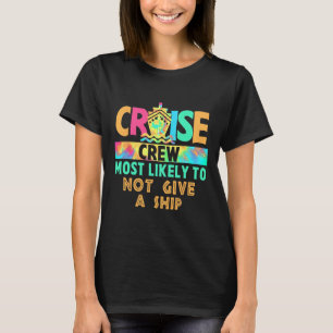 T-shirt Équipage de Croisière de Vacances Tie Dye Plus Sus