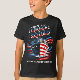 T-shirt Équipage de croisière du 4 juillet créant des souv
