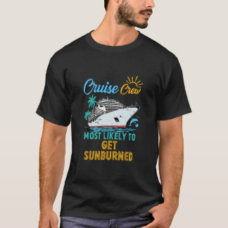 T-shirt Équipage de croisière familial drôle rétro le plus