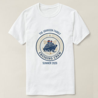 T-shirt Équipage de croisière familiale assorti