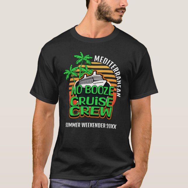 T-shirt Équipage de Croisière sans Alcool Groupe d'Amis So (Devant)