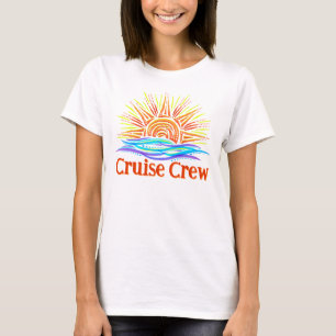 T-shirt Équipage de croisière Soleil et vagues