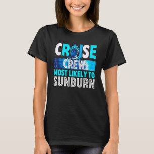 T-shirt Équipage De Croisières Les Plus Susceptibles De Co
