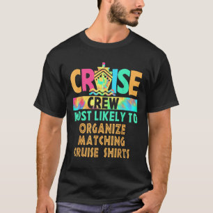 T-shirt Équipage De Croisières Vacances Le Plus Susceptibl