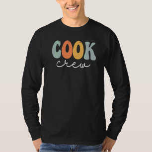 T-shirt Équipage de cuisine Rétro Groovy Vintage Joyeux Pr